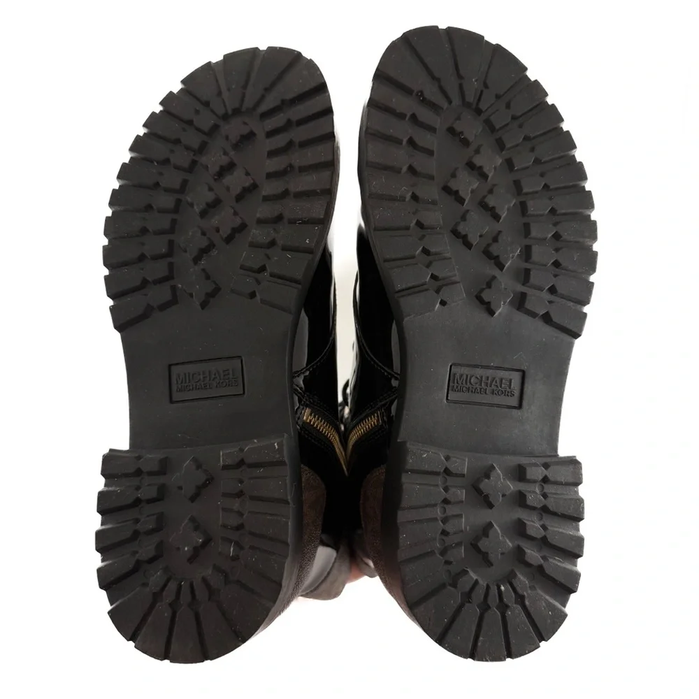 MICHAEL Michael Kors Women's Alistair Lace-Up Lug Sole Combat Booties - Picture 11 of 12